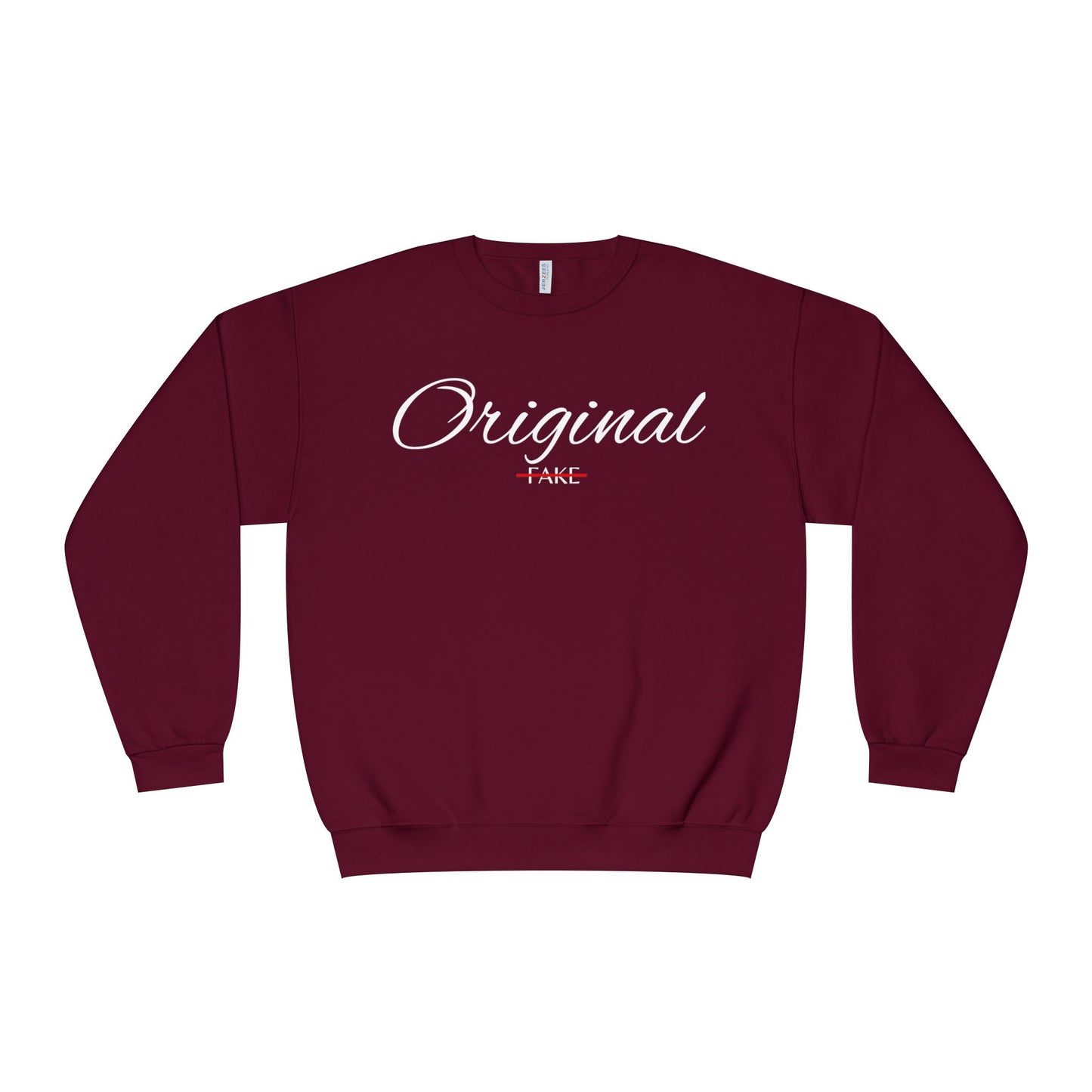 Original Fake Crewneck Sweatshirt — Retro Script Pullover