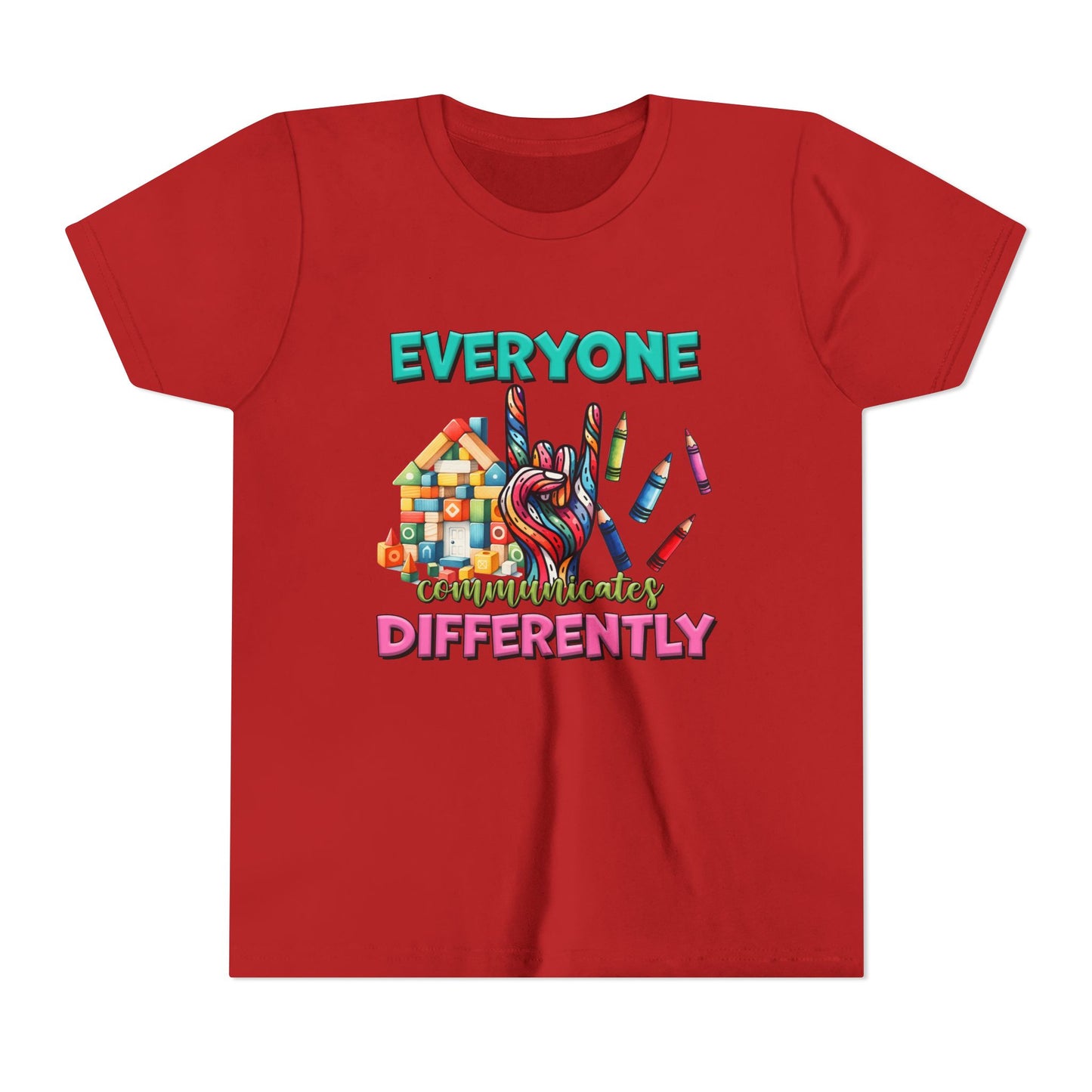 "Everyone Communicates Differently" Kids T-Shirt