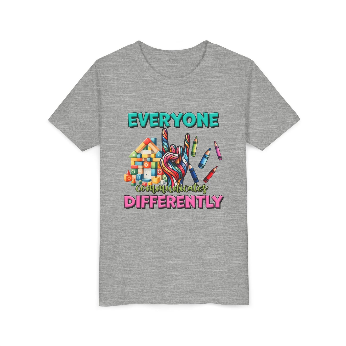 "Everyone Communicates Differently" Kids T-Shirt