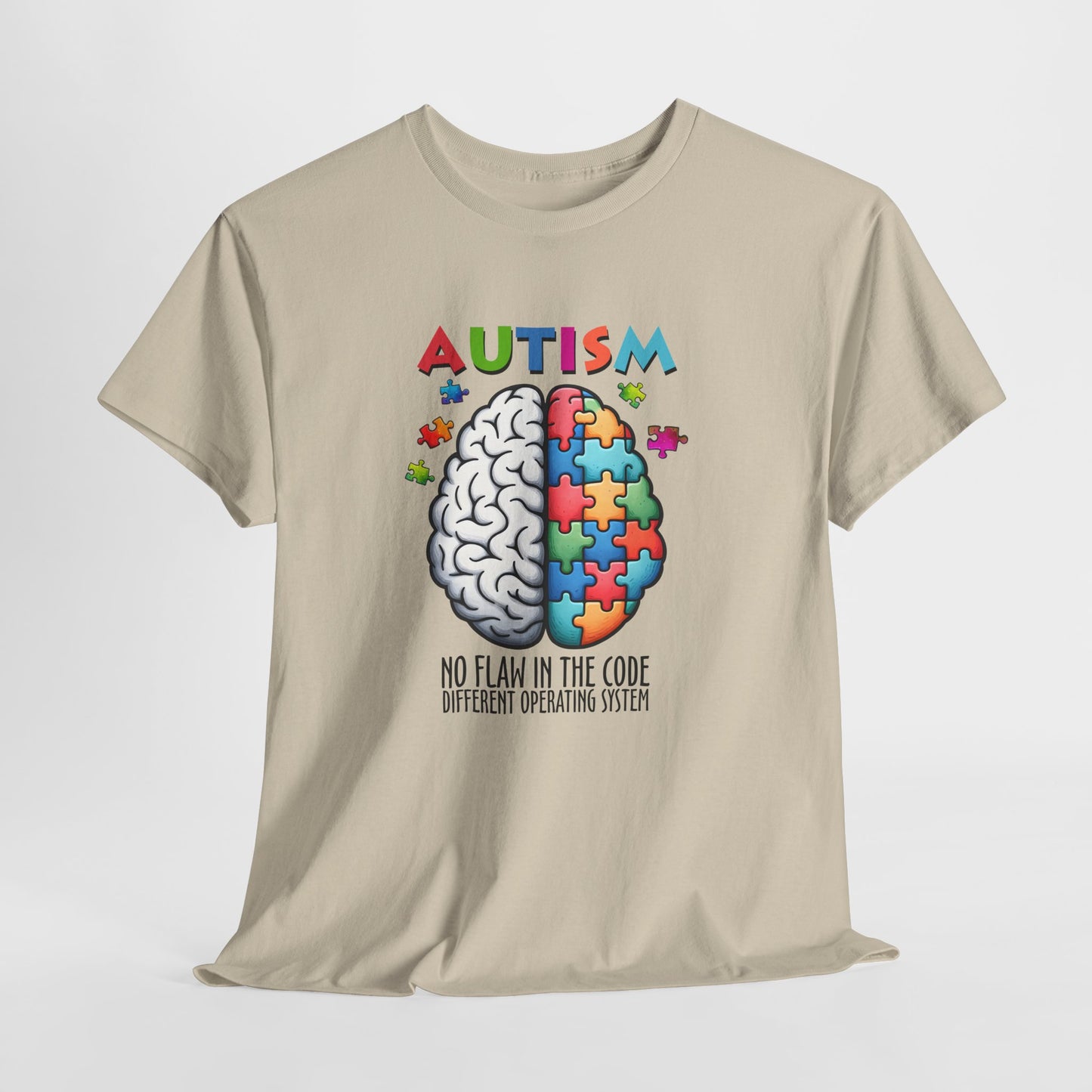 Autism Awareness Puzzle Brain T-Shirt