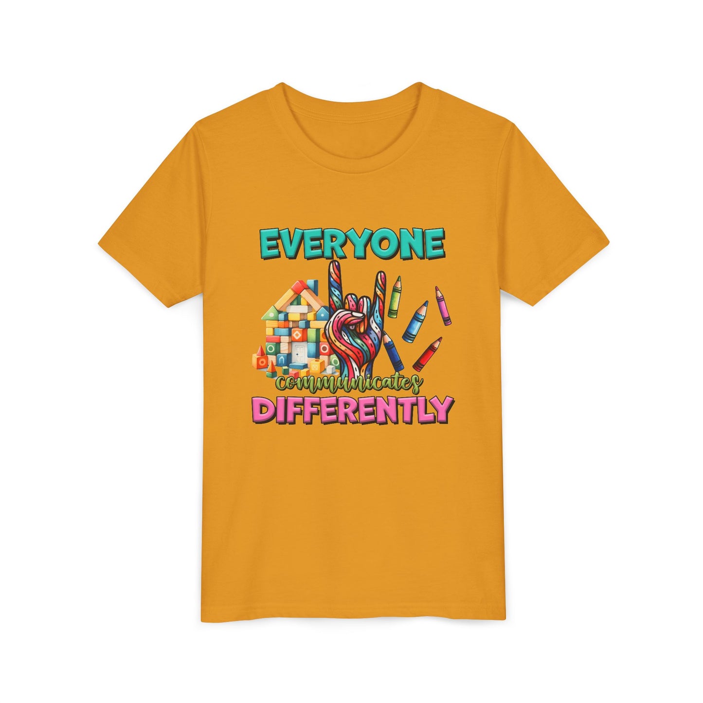 "Everyone Communicates Differently" Kids T-Shirt