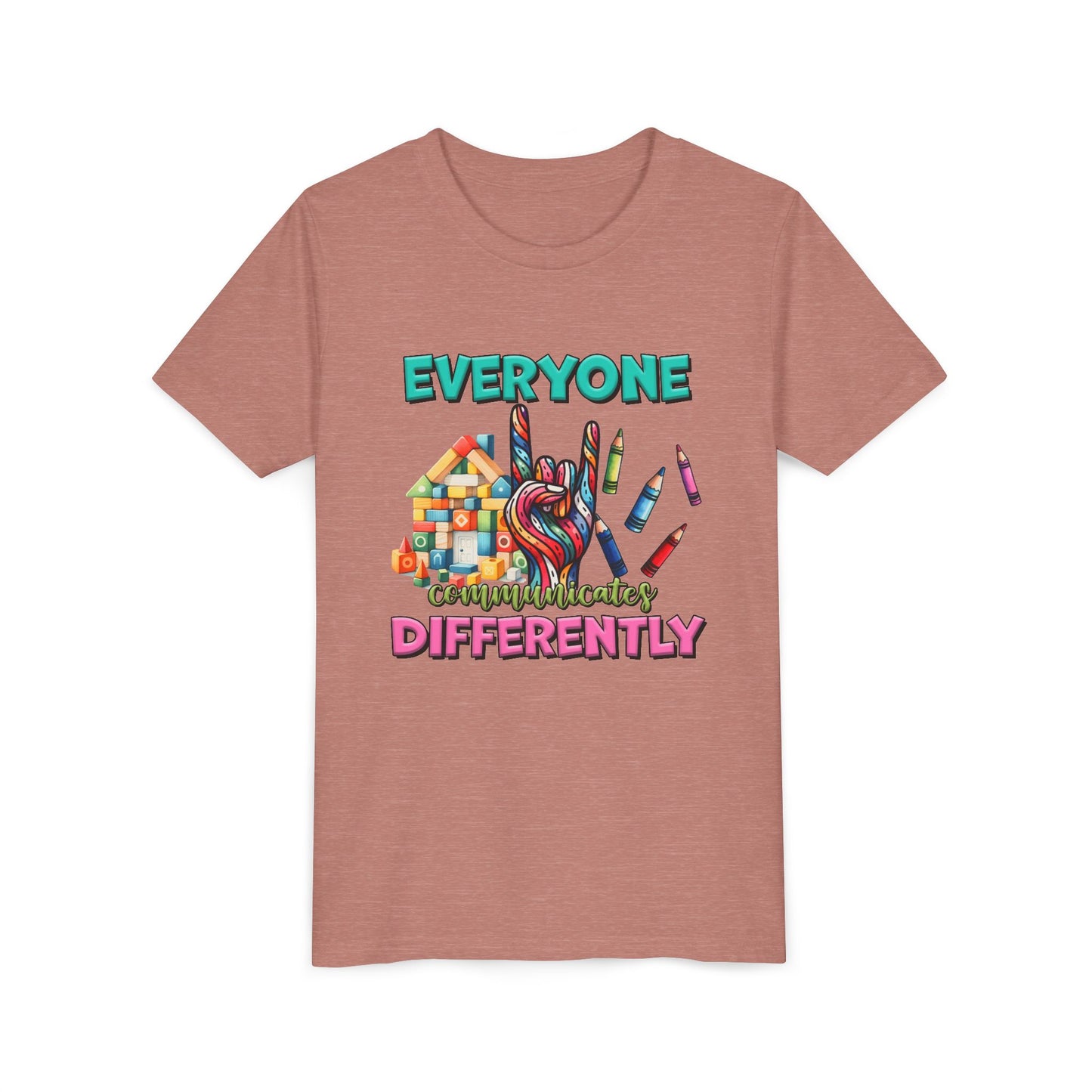 "Everyone Communicates Differently" Kids T-Shirt