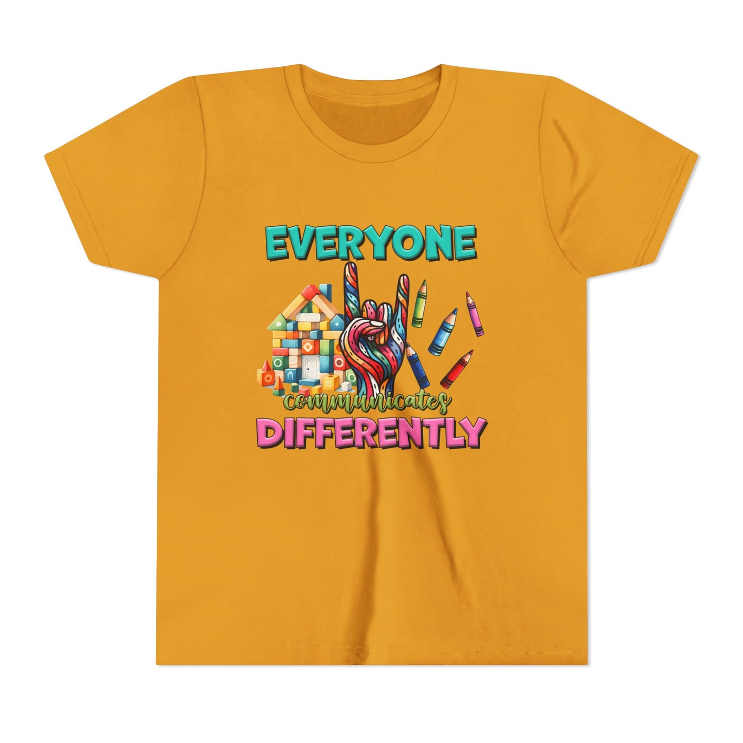 "Everyone Communicates Differently" Kids T-Shirt