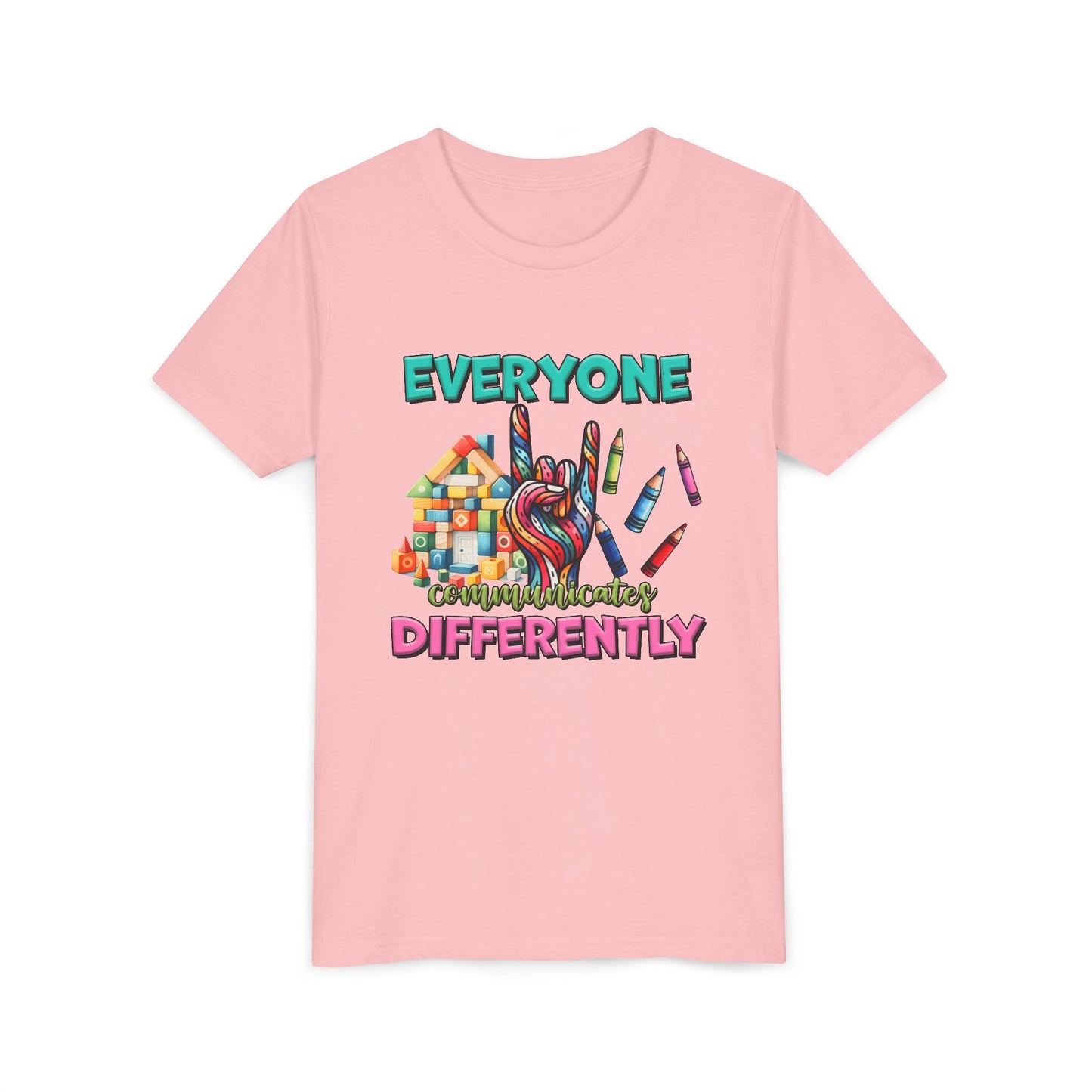 "Everyone Communicates Differently" Kids T-Shirt