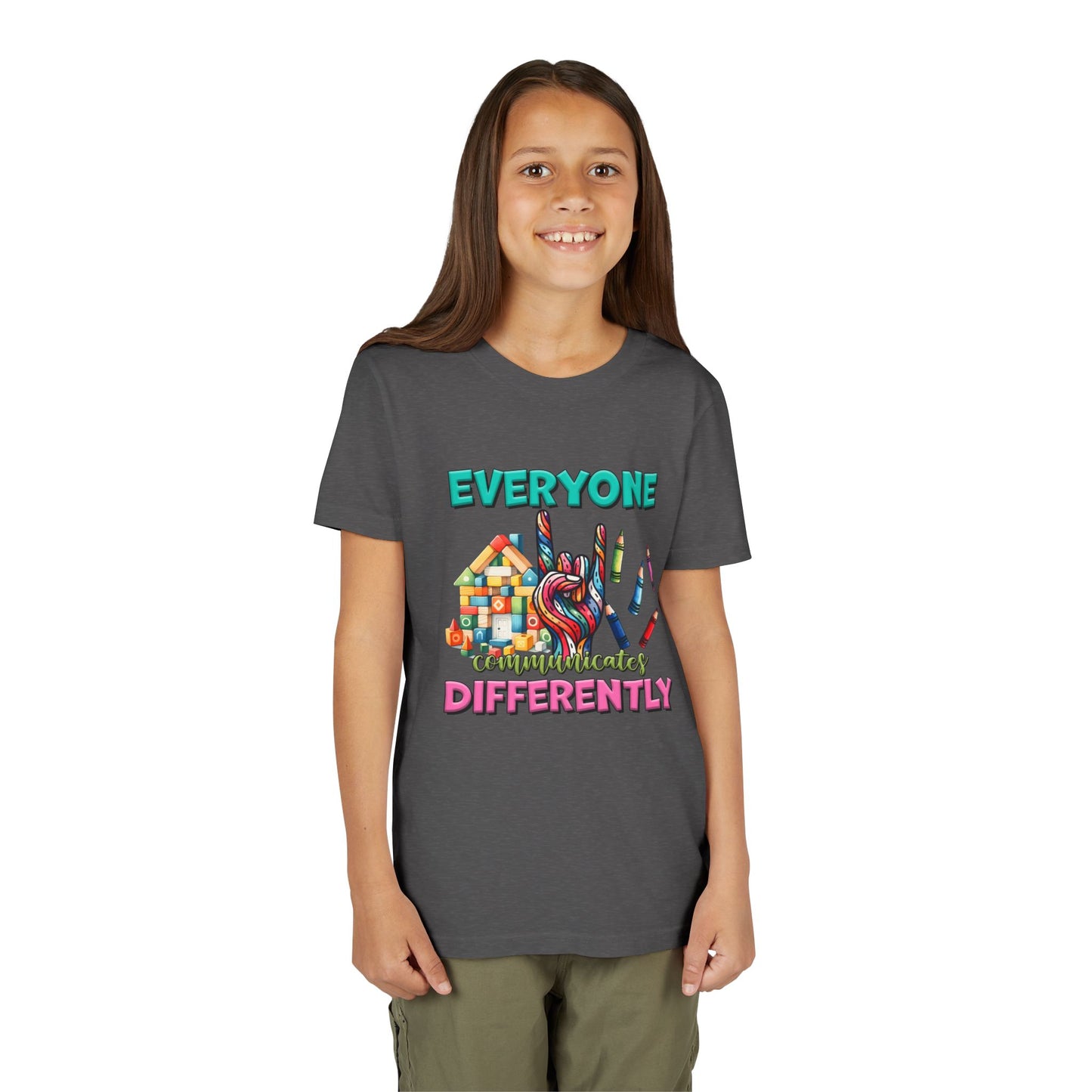 "Everyone Communicates Differently" Kids T-Shirt