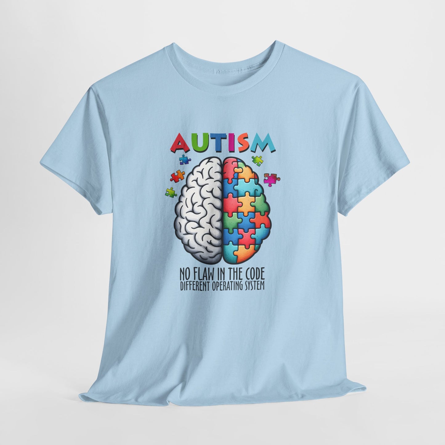 Autism Awareness Puzzle Brain T-Shirt