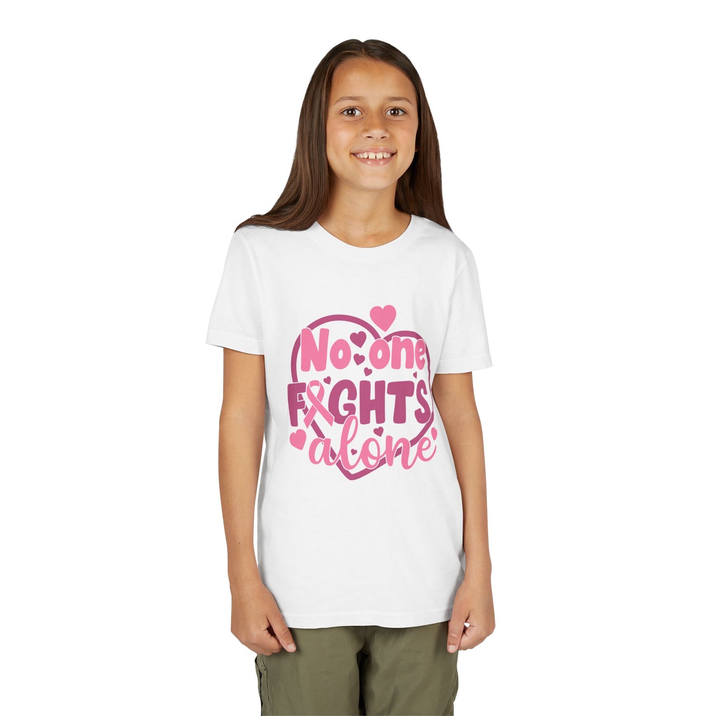 "No One Fights Alone"  Kids Shirt