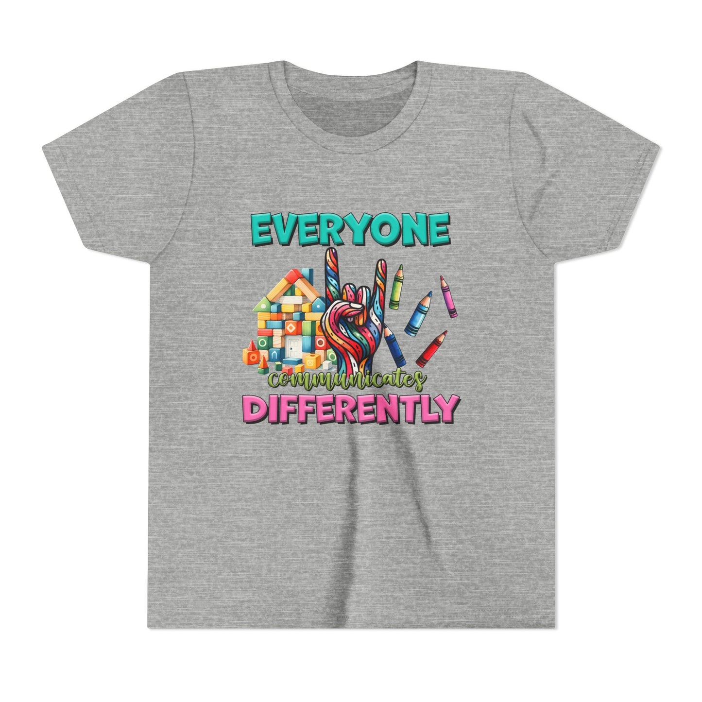 "Everyone Communicates Differently" Kids T-Shirt