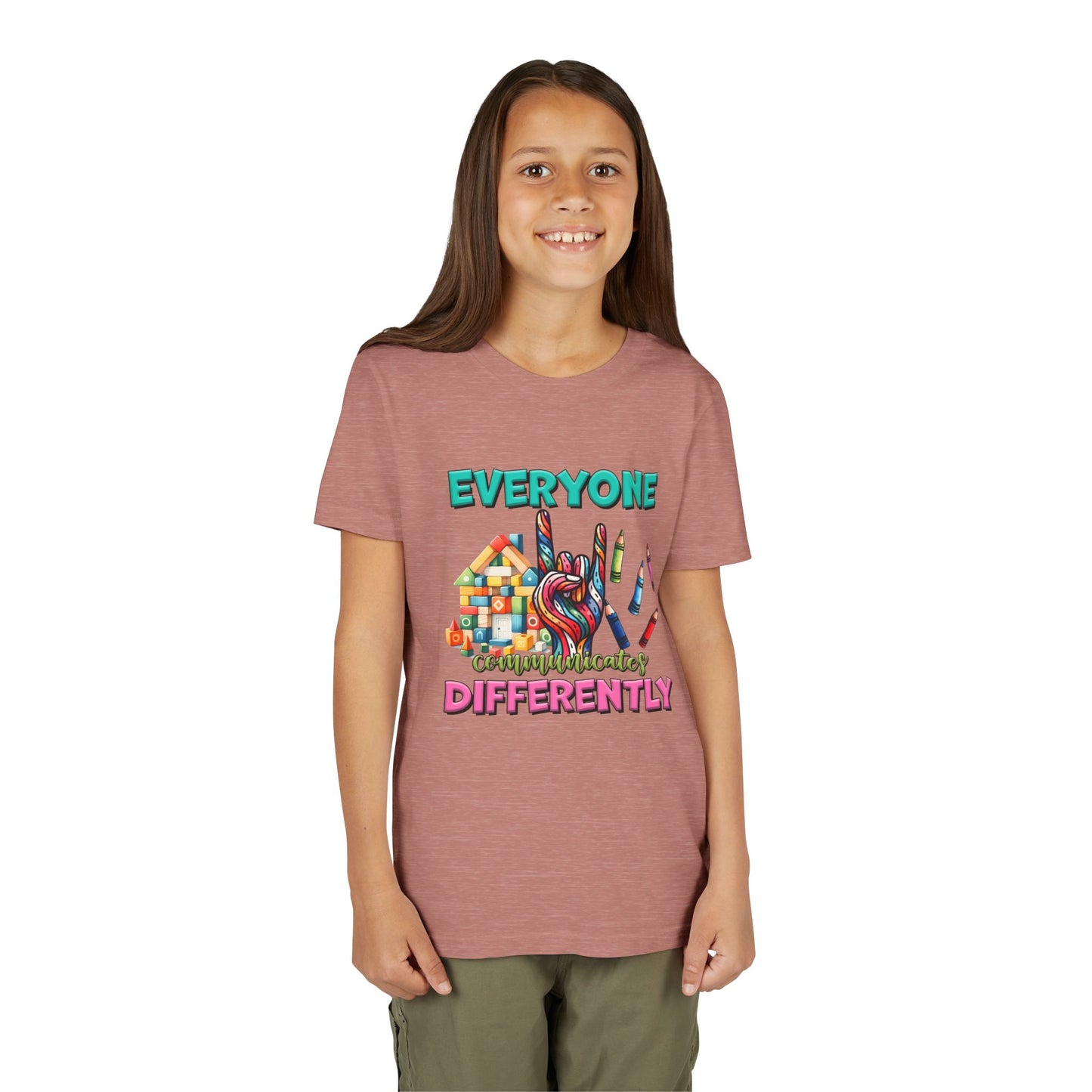 "Everyone Communicates Differently" Kids T-Shirt
