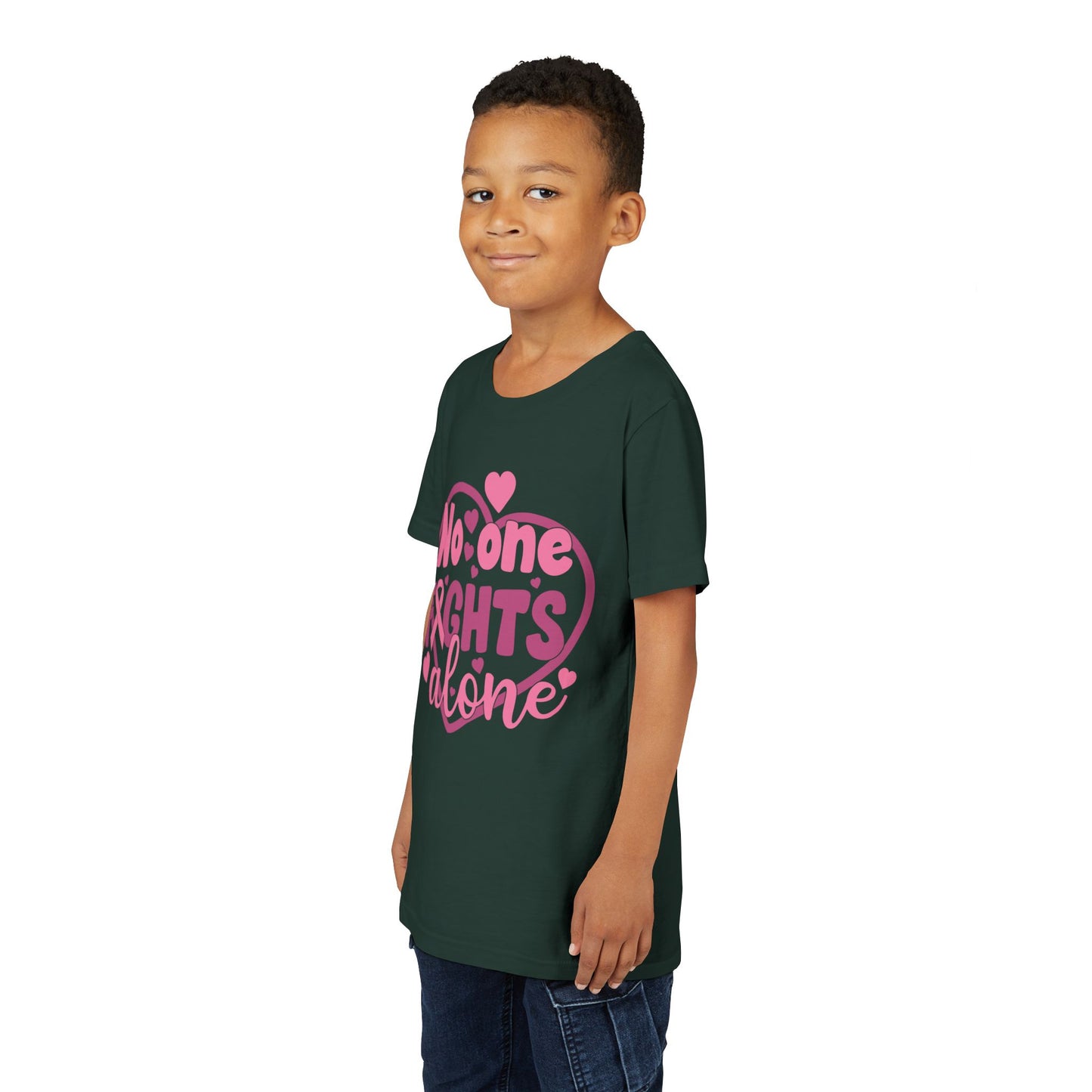 "No One Fights Alone"  Kids Shirt