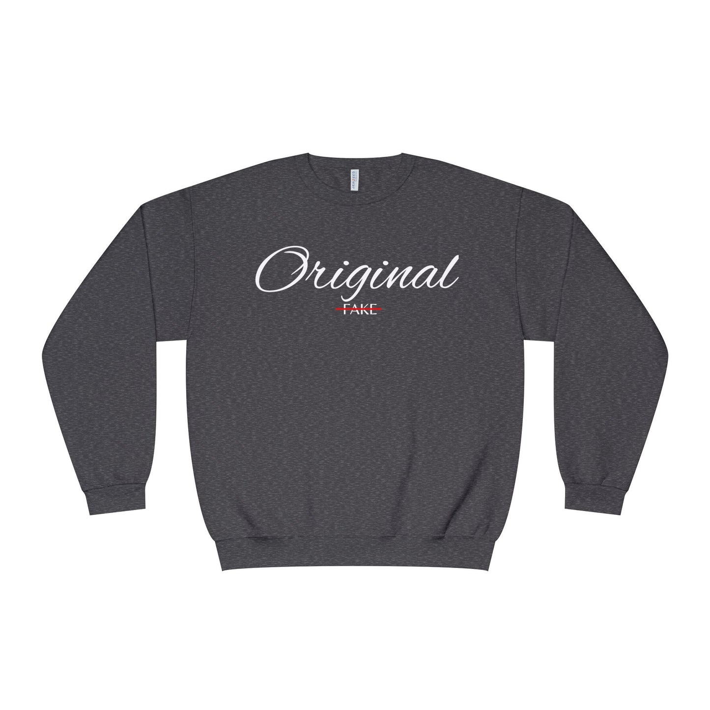 Original Fake Crewneck Sweatshirt — Retro Script Pullover