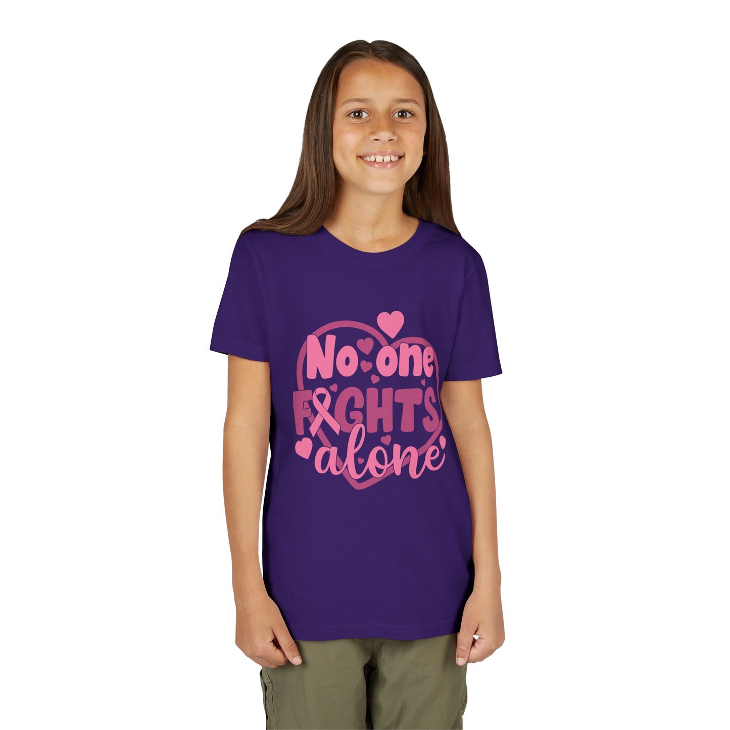 "No One Fights Alone"  Kids Shirt