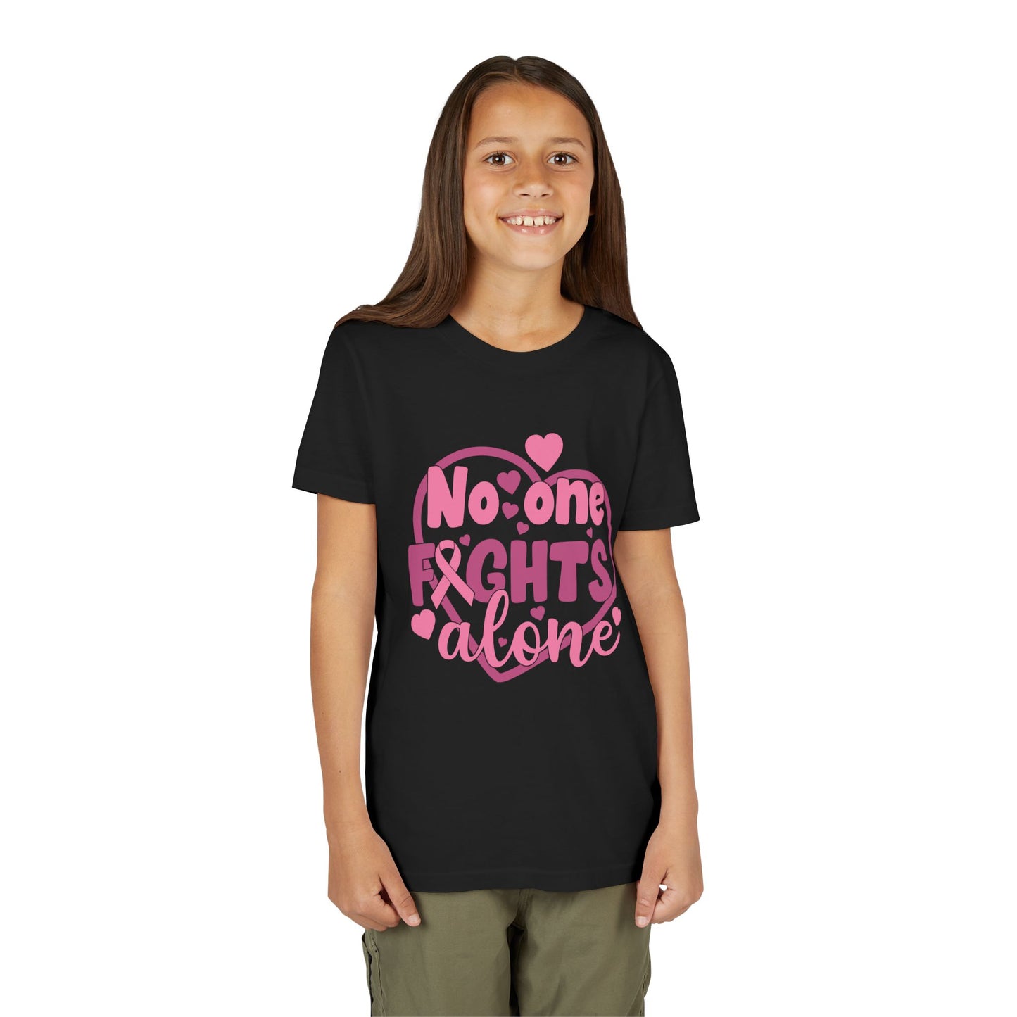 "No One Fights Alone"  Kids Shirt