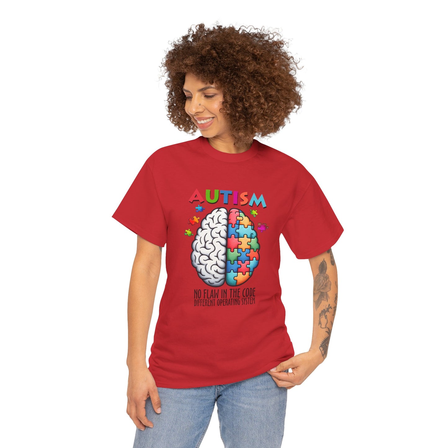 Autism Awareness Puzzle Brain T-Shirt