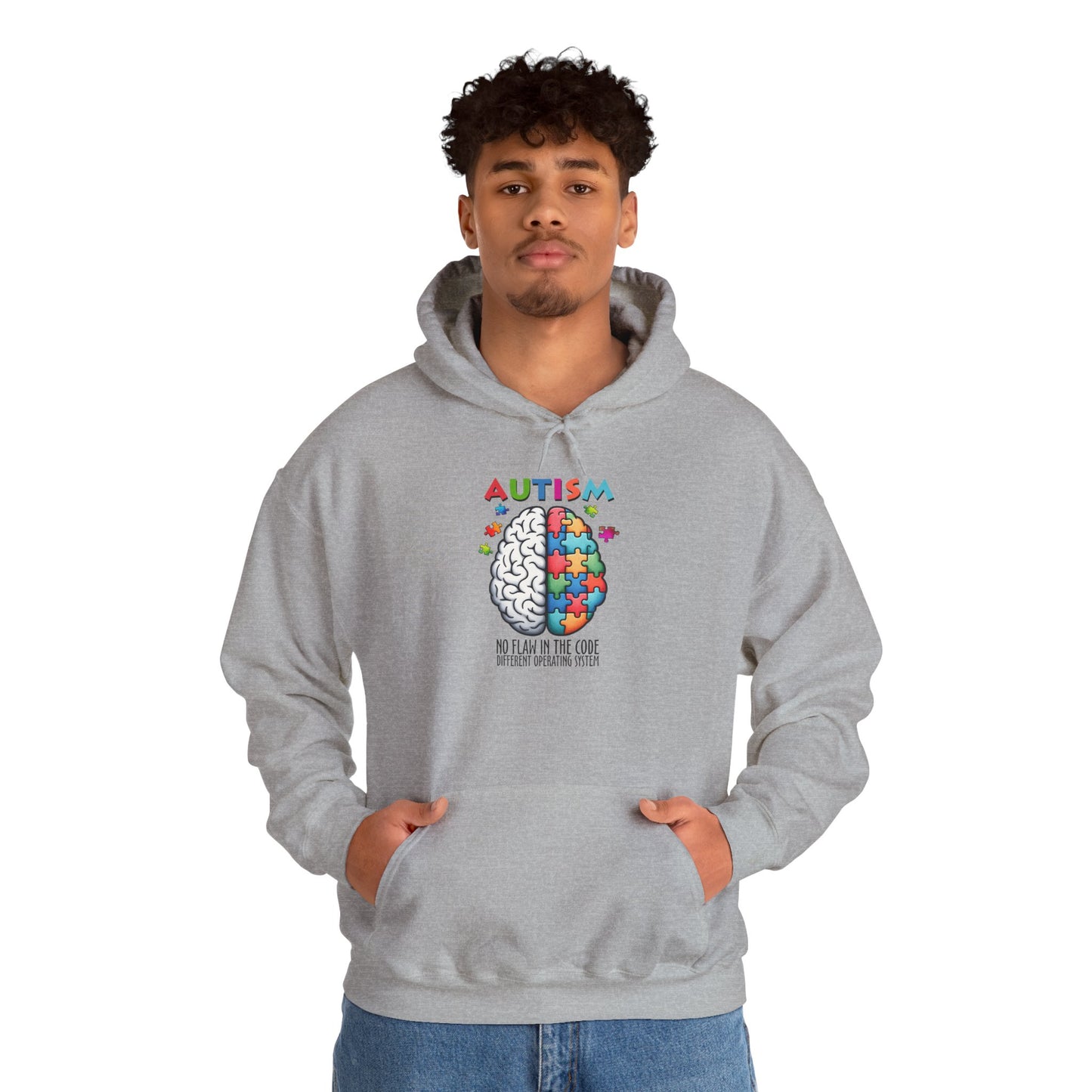 Autism Awareness Puzzle Brain Hoodie