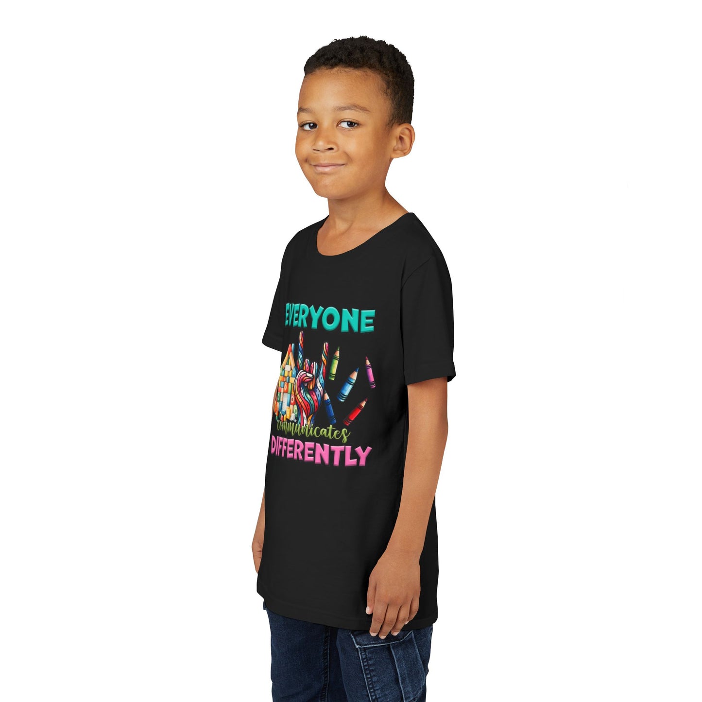 "Everyone Communicates Differently" Kids T-Shirt