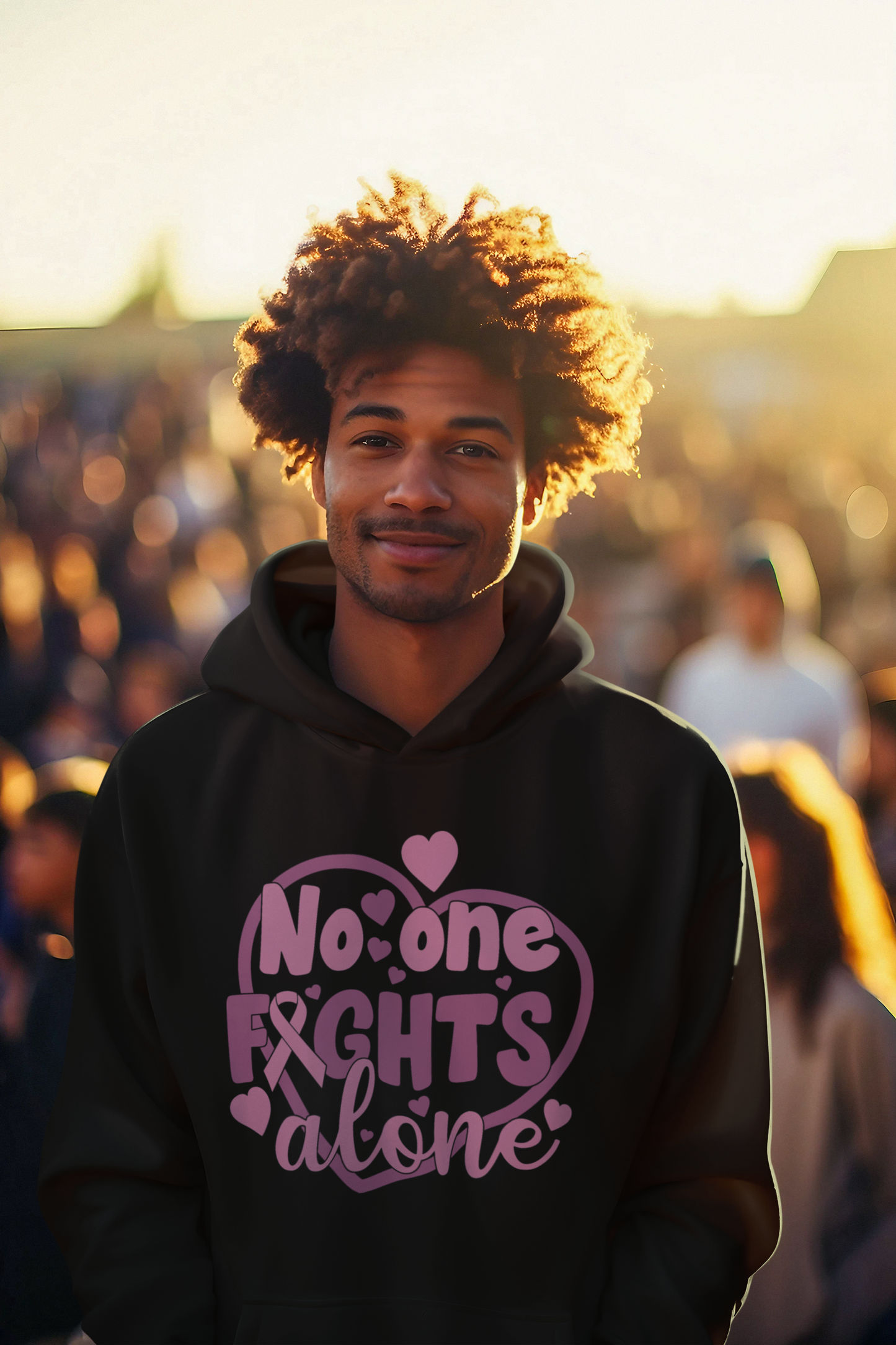 "No One Fights Alone" Hoodie